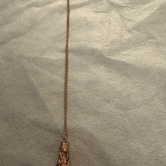 CreaMint sakura  Gold and Pink Pendant Necklace,Steel
with gold plated - Picture 5 of 8